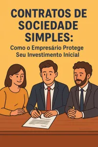 Imagem principal do artigo Contratos de Sociedade Simples: Como o Empresário Protege Seu Investimento Inicial